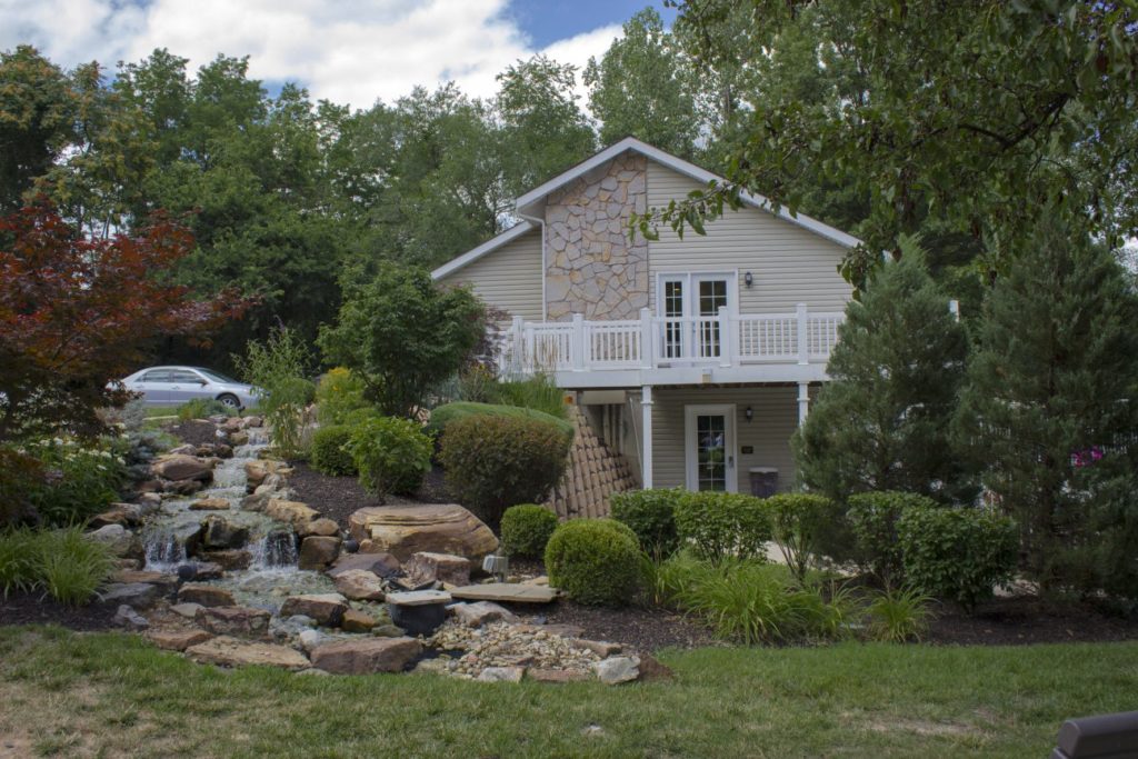 An apartment complex clubhouse design by Aligned Studios.
